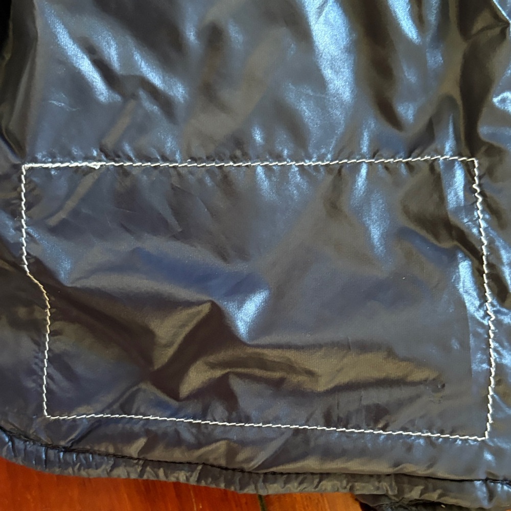 Moncler Dark Blue Quilted Kids Jacket - Picture 5 of 6